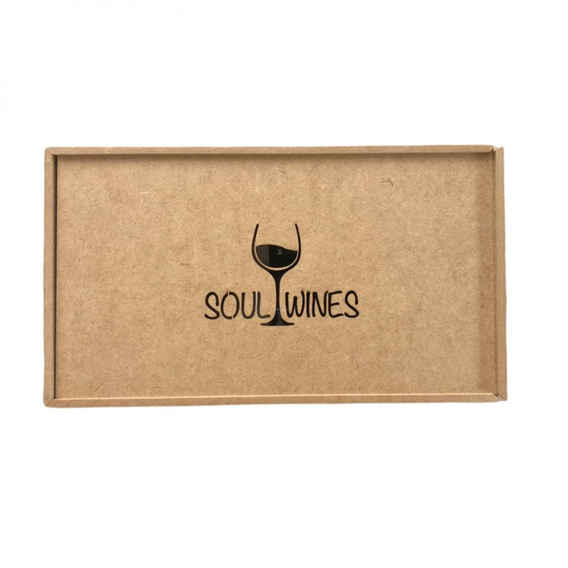 Caixa de Presente Soul Wines em madeira para 2 vinhos